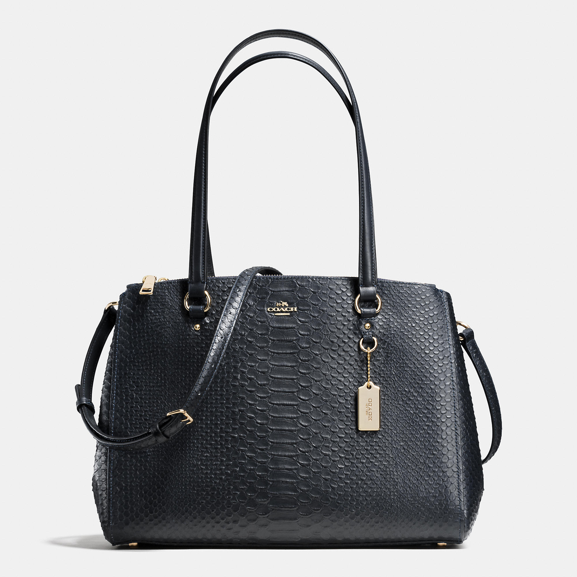 Sale Hot Shows Coach Stantoncarryallin Stamped Snakeskin Leather